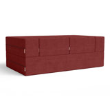 Shontae Zipline Convertible Sleeper Loveseat & Ottomans, Textured Microvelvet