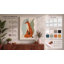 Fox in Profile Mid-Century - Wrapped Canvas-219119030-219119031