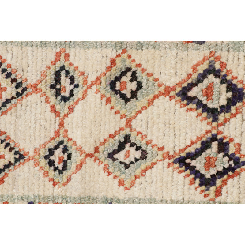 Handmade Silk and Wool Area Rug