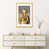 Toile avec cadre en bois beige est en rupture de stock