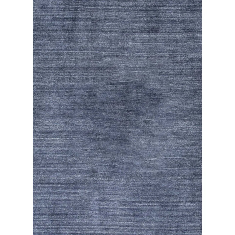 Wool Area Rug in Dark Gray