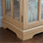 32" Glass Display Cabinet with Smartphone-Controlled LED Lights, Sideboard Buffet Credenza with Glass Doors & Adjustable Shelves, Small Storage Cabinet for Collectibles, Living Room, Apartment-1907276388