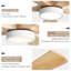 Ventilateur de plafond en bois massif Whisper avec télécommande et moteur à courant continu silencieux, blanc et beige-1951177046