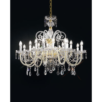 Lucce 16 - Light Candle Style Chandelier