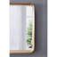 Miroir mural avec cadre en bois - 32 po x 32 po, design minimaliste pour le salon, la salle de bain et le vestibule. Bords incurvés doux, miroir 29,9 po x 29,9 po, bois de pin à 50%, 19,6 lb, brun style carré 32 po x 32 po-843876193