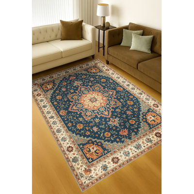 Tapis blanc tissé à motif lavable Mosso