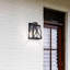 Scots Black Outdoor Wall Lantern with Clear Glass Outdoor Wall Light 2 Pack