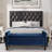 Velvet Upholstered Storage Bench-1118621077