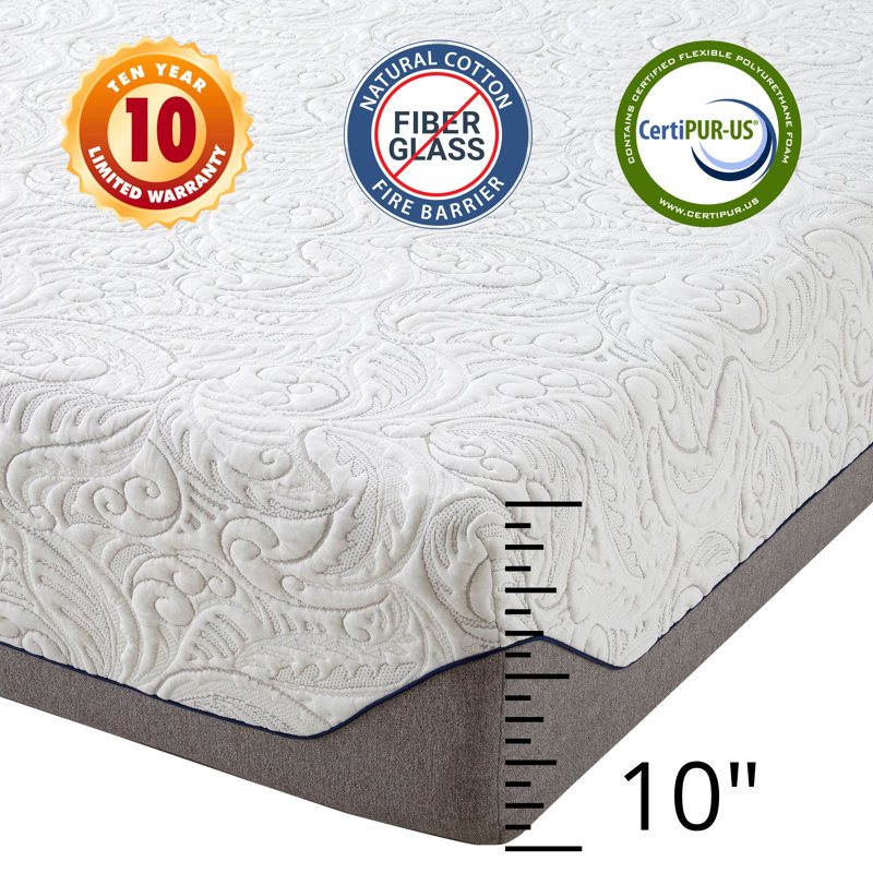 Boyd Sleep Respondaflex Memory Foam Mattress, Full, 8"