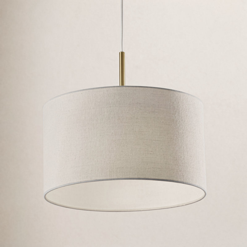 Luminaire suspendu tambour simple à 1 lumière Finley