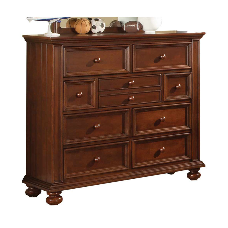 Patillo 50'' W 9 - Drawer Dresser, Chocolate