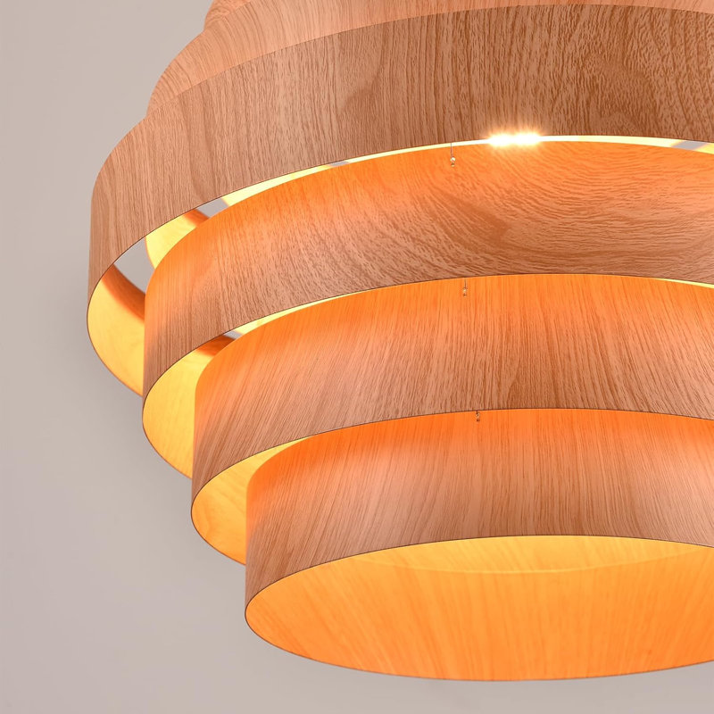 Luminaire suspendu de style campagnard en métal de 15,8 pouces Farmhouse
