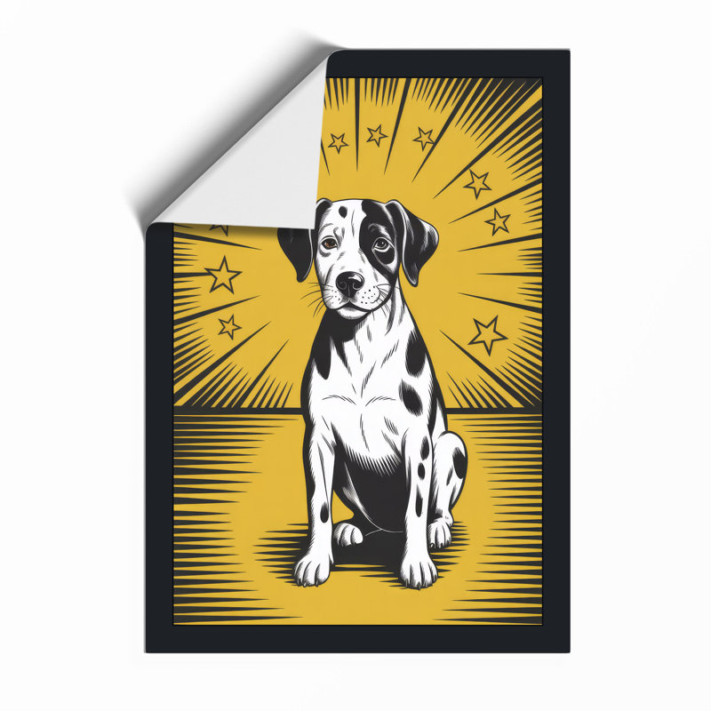 Radiant Dog Pop Art - Framed Print, Unframed, A2 - 59.4 x 42.0 cm