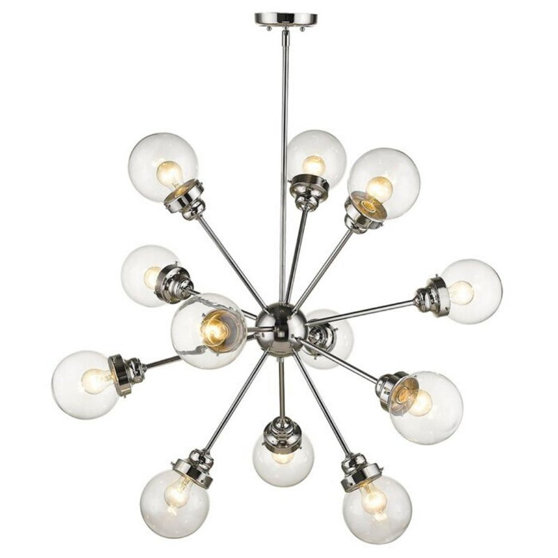 Luminaire sphère suspendu unique 12 lumières Chane