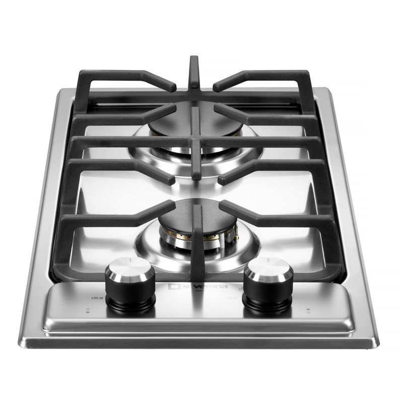 12" Gas Cooktop with 2 Burners