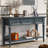 Omeara 50" Console Table,entryway table,Sofa Table with three top drawers-144853677