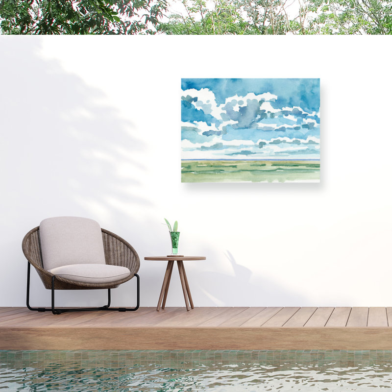 Toile d'extérieur Emma Caroline «Open Sky Study I», H 18 po x l 24 po x P 1,5 po