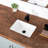 Small Undermount Bathroom Sink 18.3" X 13" Rectangular Undermount Sink Vitreous China With Overflow