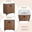 Meuble-lavabo simple 30 po avec plateau en céramique Keesa