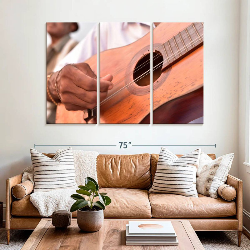 Abarca Cuban Tres Guitar, 42" H x 65" W