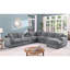 Canapé modulaire moderne en chenille de 141,5 po Celine-713986059