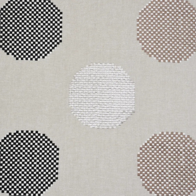 Hansen Embroidery Fabric, Brown/ Neutral