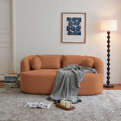 Canapé dans une boîte, canapé 2 places en mousse à mémoire de forme, sans installation et facile à transporter, canapé moderne à assise profonde avec tissu chenille, canapé pour salon, chambre à coucher, appartement, bureau à domicile