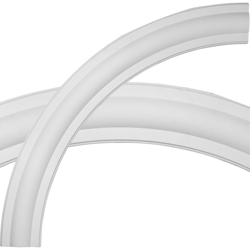 Ensemble d'anneaux de plafond traditionnel, H 93,5 po x l 93,5 po, Simple (1/4 d'un cercle complet)