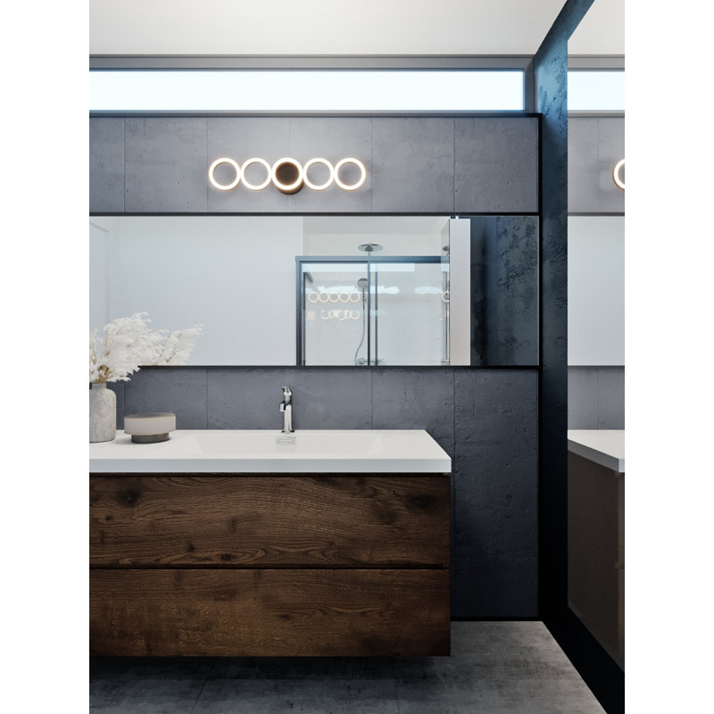 5 - Light Dimmable LED Vanity Light, Black