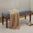 44" W Linen Upholstered Bench with Solid Wood Legs-1358948290