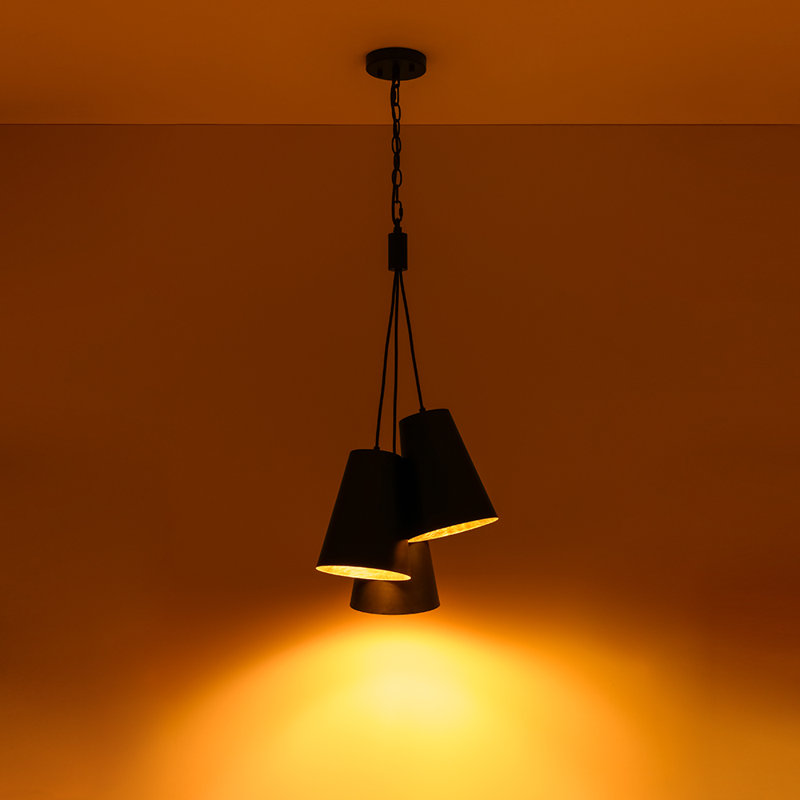 3-Light Cone Cluster Pendant