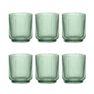 Laya Fluted Acrylic Low Tumbler Glass