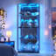 4-Tier Corner Display Cabinet with RGB Light Modes and Motion Sensor-1470752402