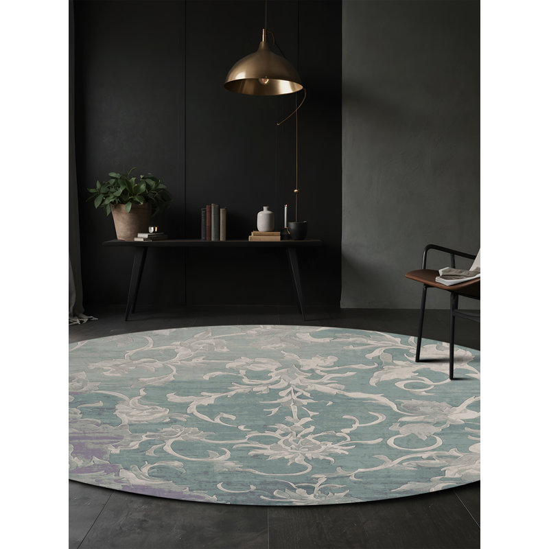 Tapis vert lavable à la machine, Rond 6 pi
