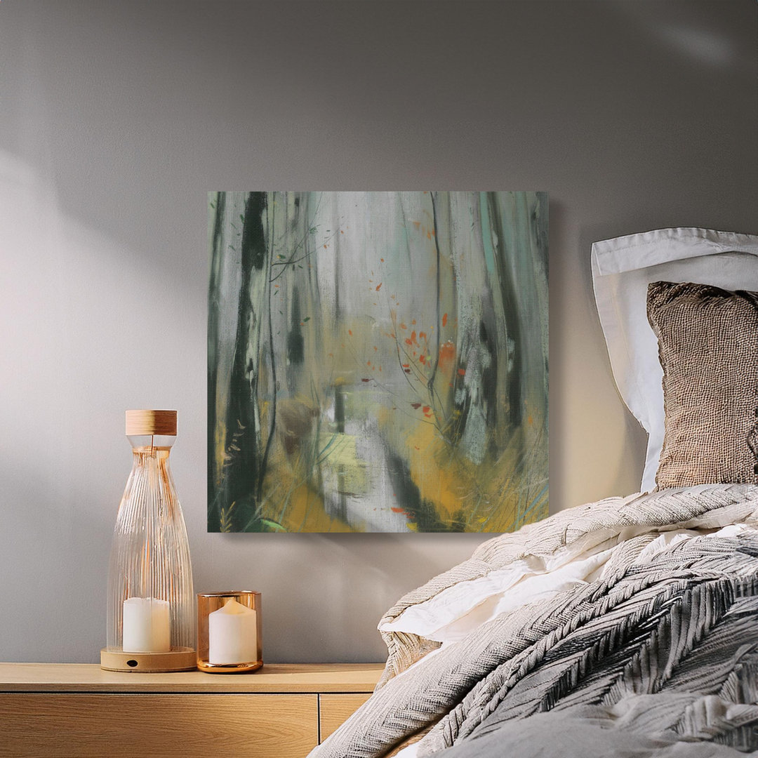 Forest Canvas Wall Art, Gallery Wrapped Print, Ready to Hang, Modern Decor, Birch Tree Painting, Archival Ink, Statement Piece, Nature Art