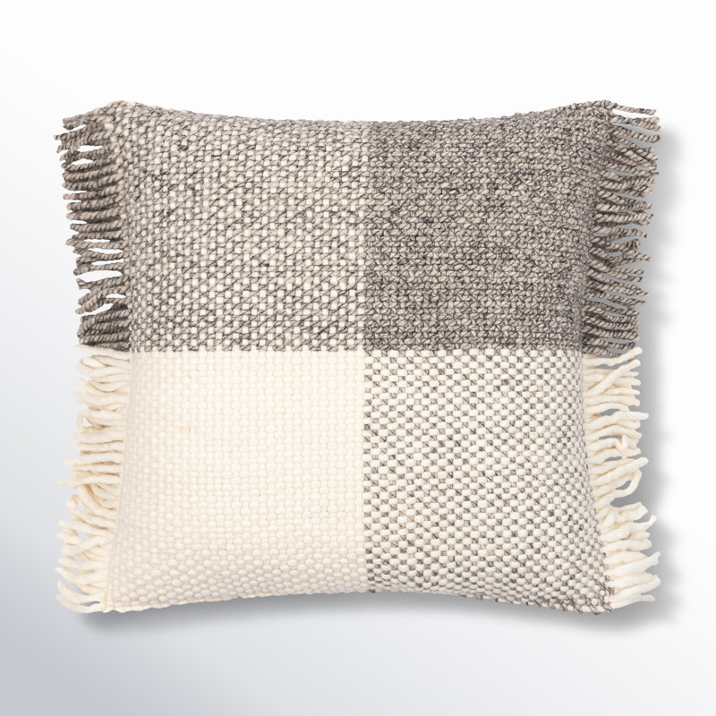 Cypress Fringed Throw Pillow, 18" x 18", Pillow Cover Only - No Insert