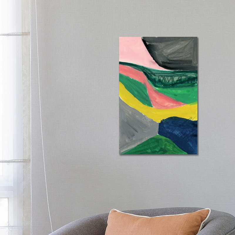 Painterly Color Block by Joy Ting - Wrapped Canvas Gallery-Wrapped Canvas Giclée, 66.04 cm H x 45.72 cm W