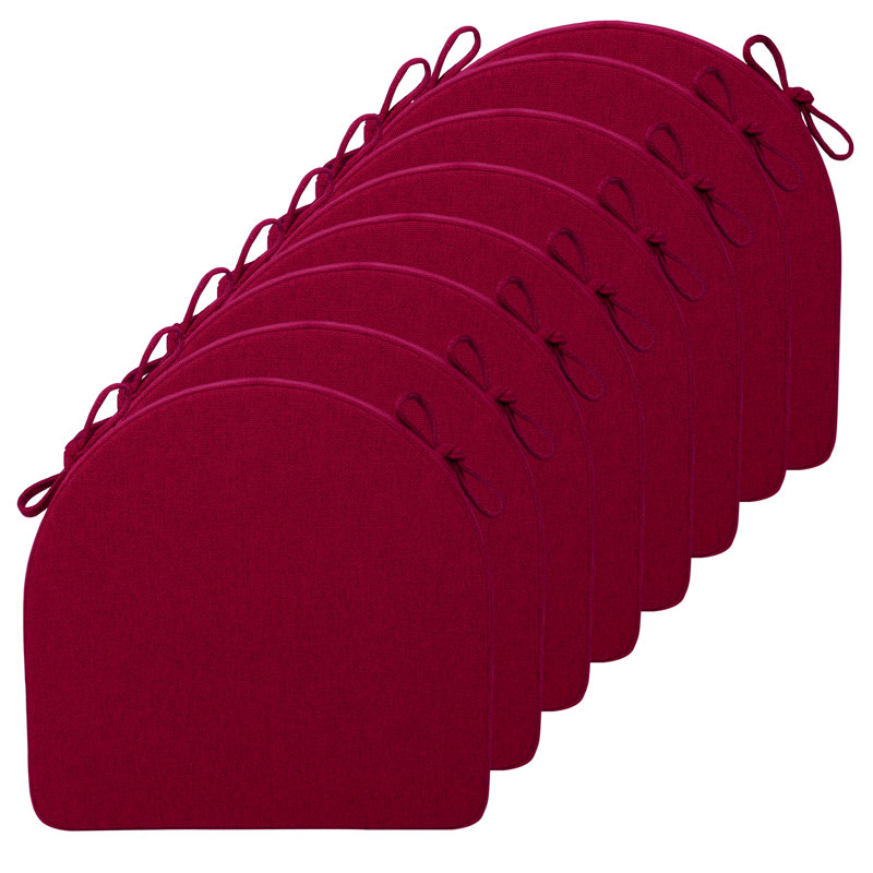 Coussin de siège d'intérieur 1,5 po, Vin rouge