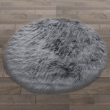 Hughey Shag Gray Area Rug