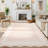 Scalloped Washable Rug Area Rugs for Living Room Modern Rugs Abstract Non-Slip Accent Carpet for Dining Room Home Office Bedroom-523035159-523035156