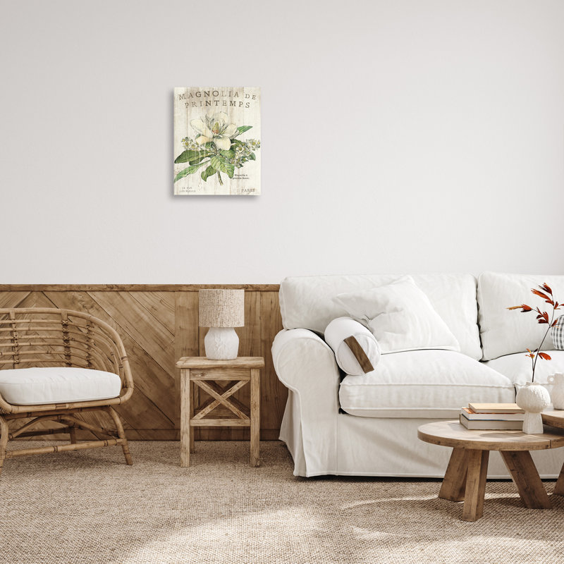 «French Magnolias In Spring», art mural sur toile par Sue Schlabach, H 20 po x l 16 po