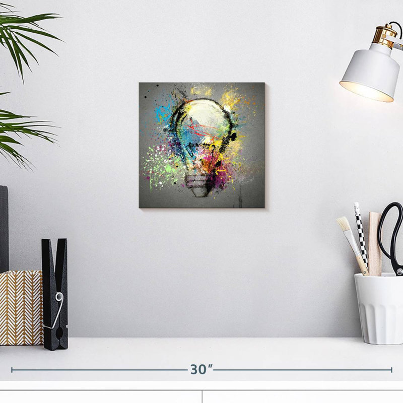Kerner Creative Light Bulb, 10" H x 10" W