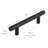 Solid Cabinet Pull 3-3/4-In (96 Mm) In Matte Black 5-Pack