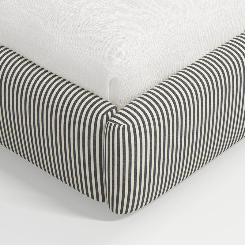 Stoffer Home x Cloth and Co. Marisa Bed, Twin, Jane Stripe Carbon