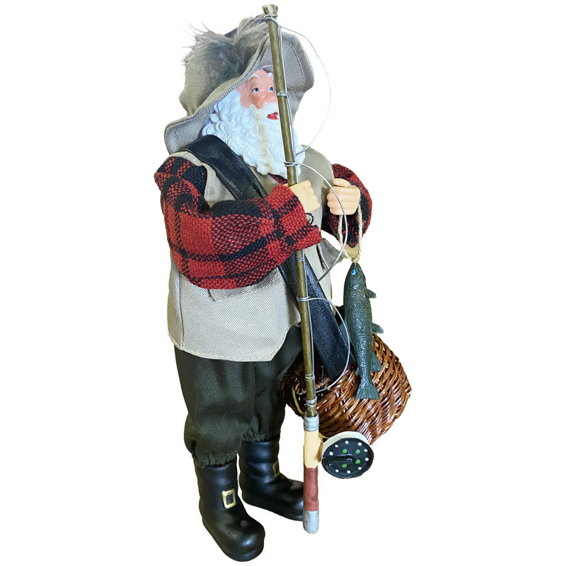 Figurine de père Noël à la mouche
