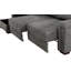 Lucious Grey Double Slider Power Sectional Sofa w/ Storage LAF Chaise-56185427