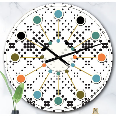 Horloge murale rétro Mid-Century