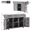 139 cm W Kitchen Island with-824862638