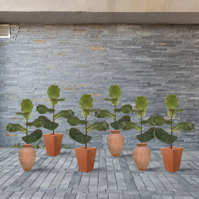 36'' Faux Fiddle Leaf Fig Branch