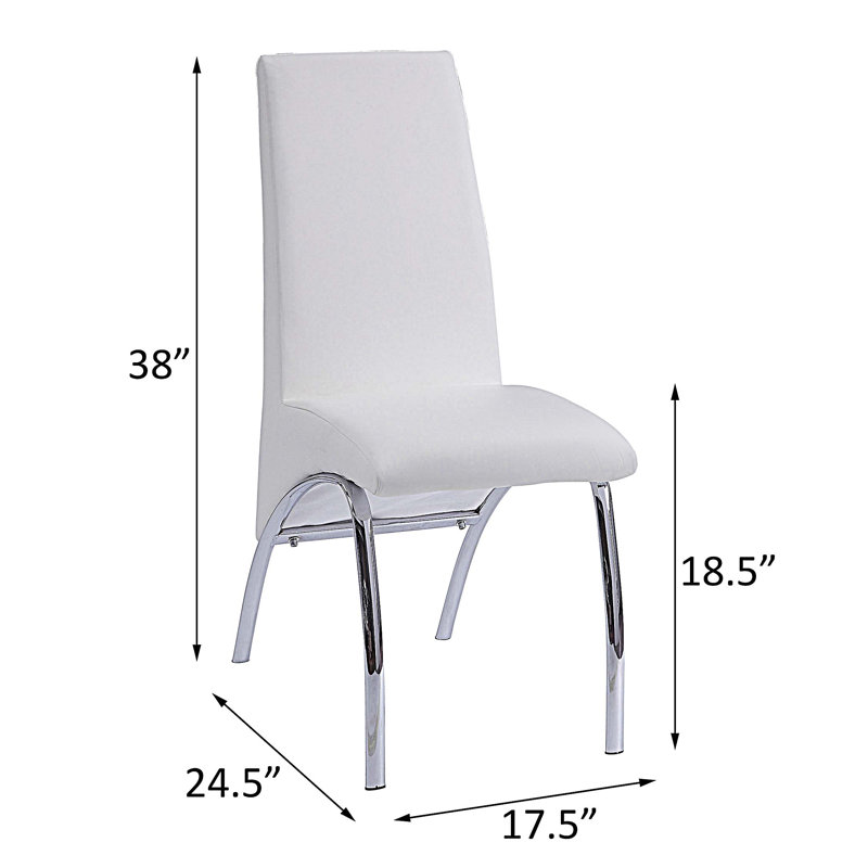 Chaise d'appoint Hoebart, Blanc